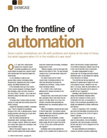 On the frontline of automation - Audire