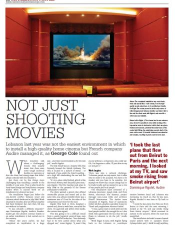 Home cinema in a suburb of Beirut - Audire